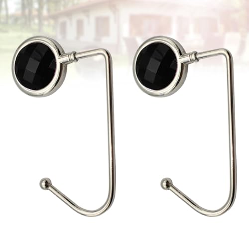 PartyKindom 2 Pçs Bolsa Gancho Bolsa Cabide Para Mesa Elegante Longo Bolsa Titular Para Meninas Femi