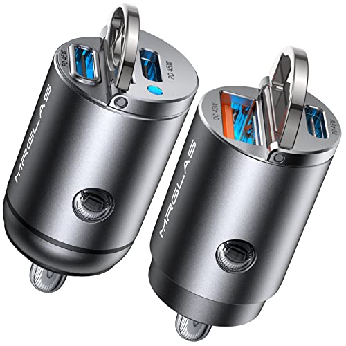 Cargador coche USB C 90W rápido para encendedor compatible con iPhone 17 en pack de 2