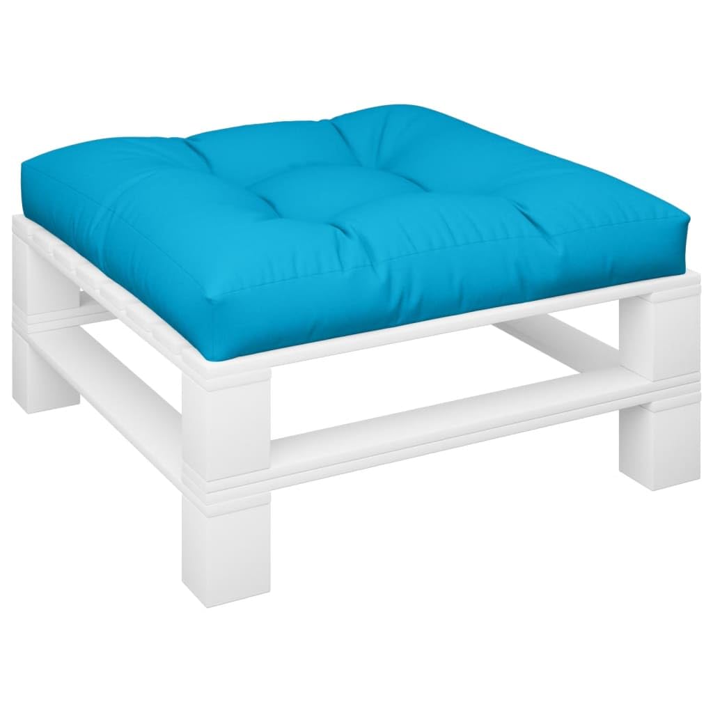 Cuscino per Pallet Blu 80x80x12 cm in Tessuto,Cuscino per Pallet,Cuscino da Giardino,Cuscino Sedie,Cuscino per Divano Esterno-360495