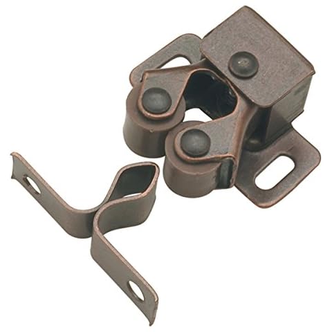 Hickory Hardware Alloy Steel P657-STB Collection Catch, 15/16 Inch, Bronze Cover