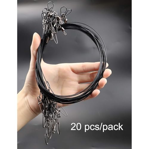 Cable de pesca anti-mordedura 1mm 40 unidades 19.69 in miniatura 4
