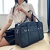 wueiooskj Sac d'école léger en cuir PU, sac de sport pour uniforme d'étudiant, ordinateur portable japonais, sac à main décontracté, uniforme d'étudiant, sac pour ordinateur portable, Bleu foncé #4