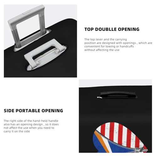 Travel Luggage Cover Heart America Flag And Marshall Islands Flag Fashion Washable Baggage Suitcase Protector Fit For Luggage Large4