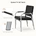 Charmmade Reclining Shampoo Chair,Portable Salon Chair for Shampoo Bowl, Adjustable Barber Chair, Barbershop Reclining Chair,s,Heavy-Duty Chrome Arms, Extra Thick Seat & Backrest for Client Comfort