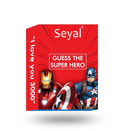 Seyal: Guess The Superhero Card Game – Perfect for Fans of Spiderman, Iron Man, and More! - Seyal Card Game