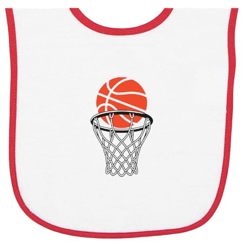 inktastic Basketball Hoop Baby Terry Cloth Bib