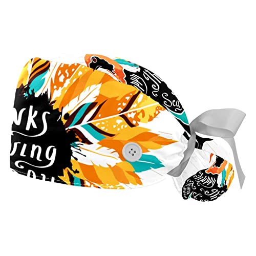 Chapeau de travail dinde Thanksgiving JDEZ lot de 2 casquettes respirantes mixtes