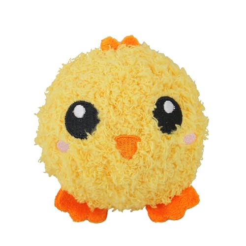 Squeaky Dog Balls, Interactive Dog Chewers, Plush Animal Design Puppy Training Aid for Home, Living Room, Pet Room, Bedroom, Sma