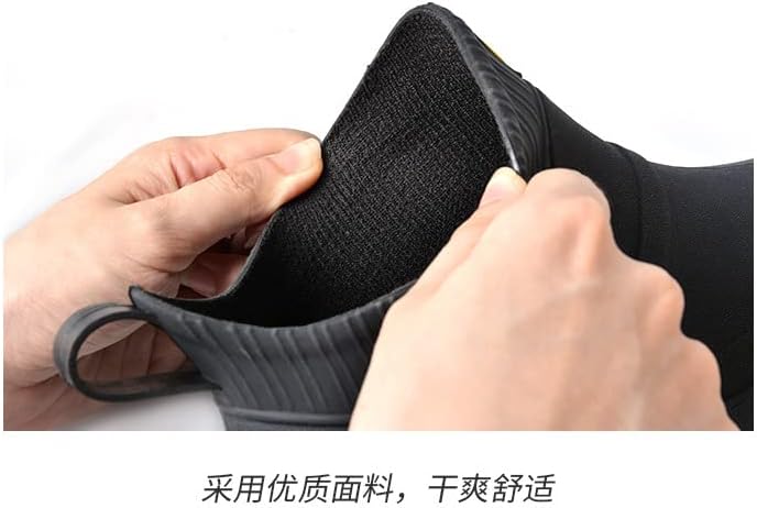 jessie Men Rain Boots Outdoor Slip On Waterproof Non-Slip Rubber Ankle Boots Rain Booties - Image 5