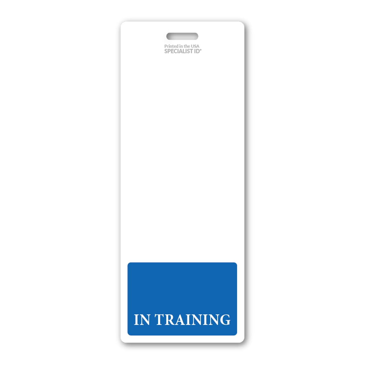 5 Pack - Oversized in Training Badge Buddy Vertical - Extra Large Badge Buddies Role I’D Backer Card for Trainees - 2 1/8 X 5 1/2 - Wear with I’D