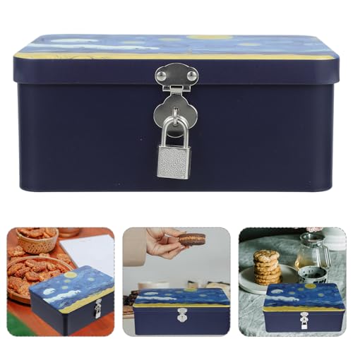 Tarro hermético decorativo estrellado con llave para proteger snacks 8