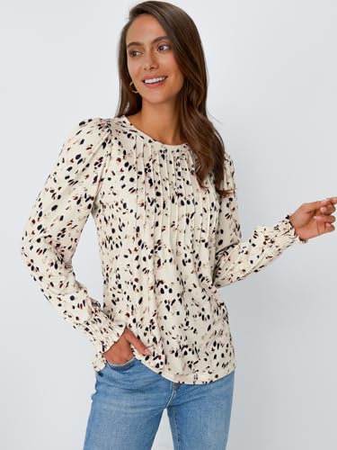 Image of AUTOMET Womens Long Sleeve Shirts Fall Blouses Tops Business Casual Outfits