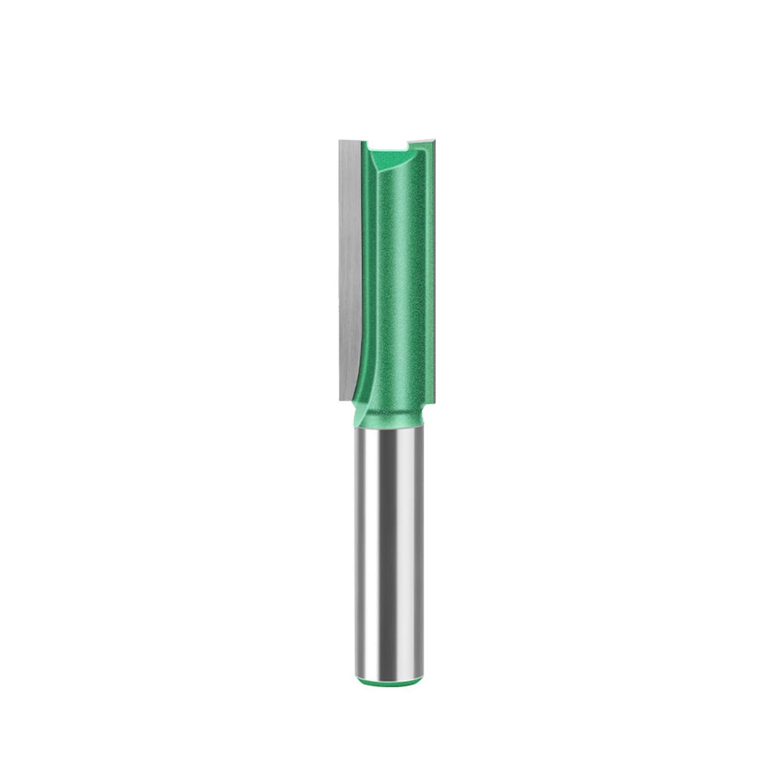 Boxonly Straight Router Bit 8mm Shank,Double Flute Woodworking Milling Cutter Router Bits 12mm Cut Diameter 30mm Cut Length Cutting Trimming Cutter Routing Bits
