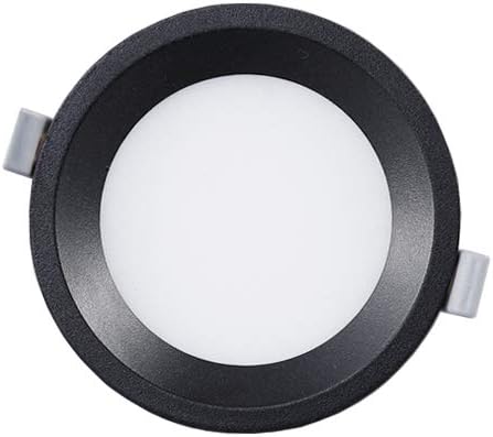 22W Ultra Thin LED Ceiling Flush Mount Recessed Light Fixture Indoor Black 6500K