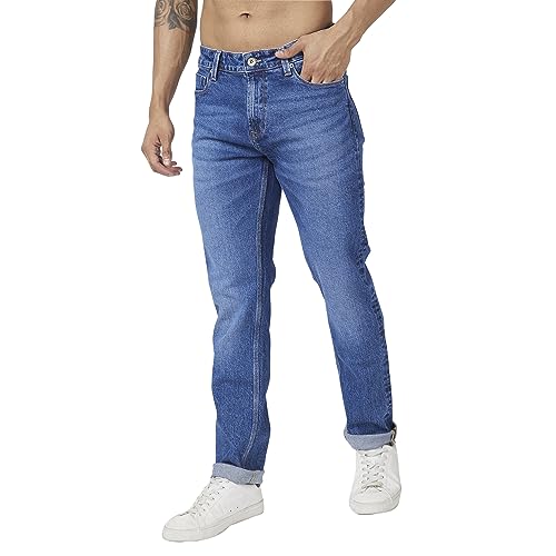 Image of Spykar Men's Ricardo Comfort Fit Mid-Rise Jeans