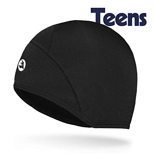 EMPIRELION Kids Lightweight Helmet Liner Teens Thin Thermal Skull caps Cover Ears Beanie