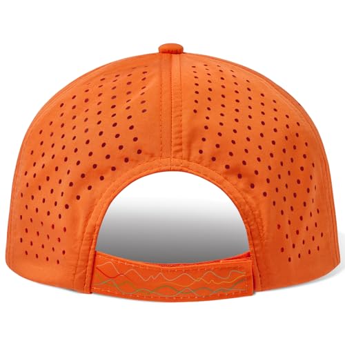 Image of UPF 50+ Performance Water Resistant Baseball Cap Lightweight Breathable Hat Golf Running Boat Hiking for Men Women