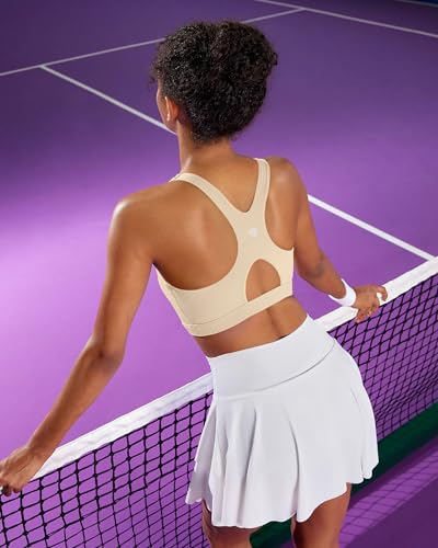 Image of RUNNING GIRL Sports Bras for Women High Support,Racerback Supportive Molded Cup Sports Bra with Sewn in Pads