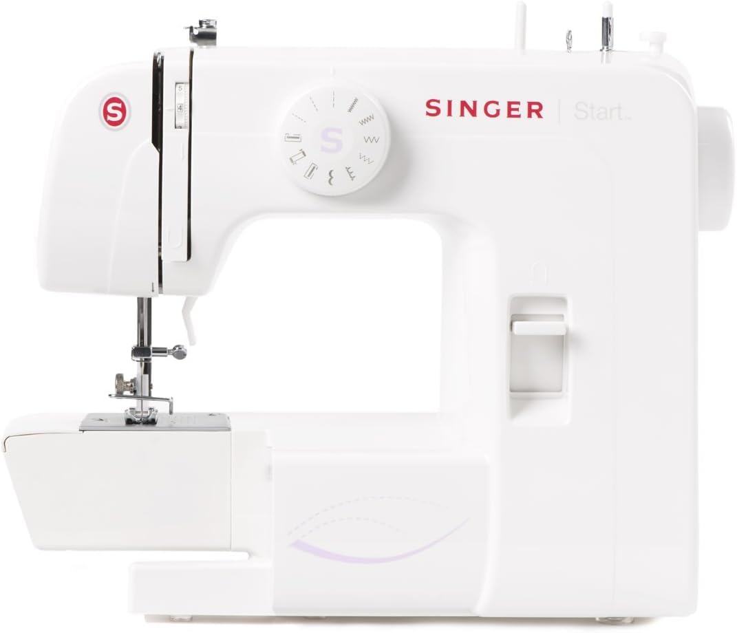 Singer Start 1306 Macchina da Cucire Meccanica | Bundle con Borsa Originale SVP | Macchina da Cucire Singer Economica per Principianti | 6 Punti di Cucitura, Leggera e Compatta