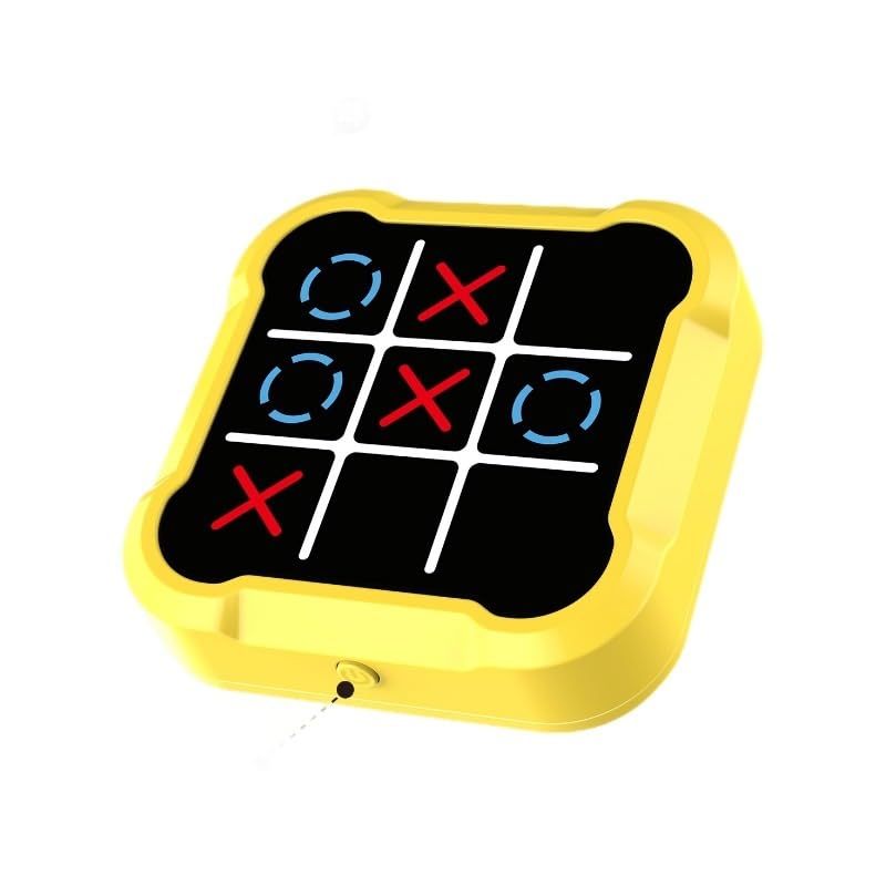 Board Games Tic Tac Toe Bolt Game Handheld Puzzle Console for Memory & Education, Portable Travel Board Games for Kids Adults Chess Sets