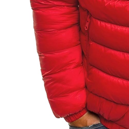 JEsilunmaMY Men's Diamond Stand Collar Puffer Jacket Winter Coat Quilted Padded Down Jacket Insulated Puffy Varsity Coat4