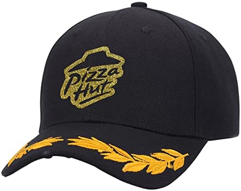 ANNE QUEEN Pizza Hut Hat Novelty Adjustable Baseball Caps for Men and Women (Gold Medium)