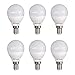 SIGMALED LIGHTING - Lampadina LED E14 4W (equivalente 30W) - Luce bianca calda 2800K - 320 lumen - Attacco piccolo E14 - PACK 6 PEZZI - Mini GLOBO P45 - 45x80mm