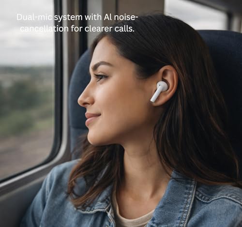 Image of Bluetooth Nord Buds 3R for OnePlus with 54H Total Playtime, 12.4mm Drivers, 3D Spatial Audio, Dual Device Pairing, AI 2-Mic Clear Calls, 47ms Low Latency (White)