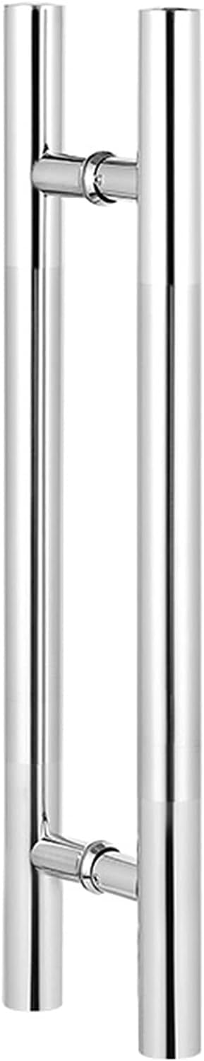 Sjzhuyue One Color Stainless Steel Glass Door Handle Push Pull Indoor Outdoor Multi Size(120Cm/47.2In)