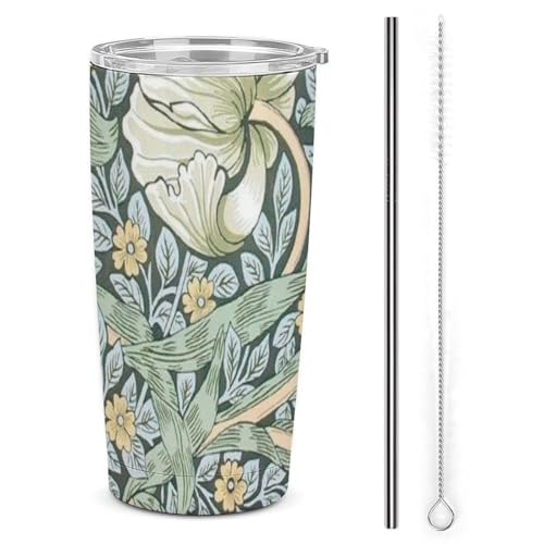 Ԃ̃Jbv William Morris ԕ Xg[&Xg[uVt }OJbv R[q[Jbv 600ml RrjJbv ^u[ XeX ۗ ۉ ԗp Wt ^  e  LN^[ lC v[g