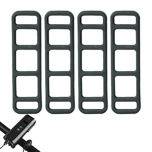 WEITING Bande de Silicone de vélo,Cravate élastique pour Fixation de Lampe de Poche | Corde à Sangle Fixe pour enregistreur de rétroviseur de Conduite