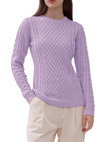 Image of v28 Women Crew Neck Knit Stretchable Elasticity Long Sleeve Sweater Jumper Pullover