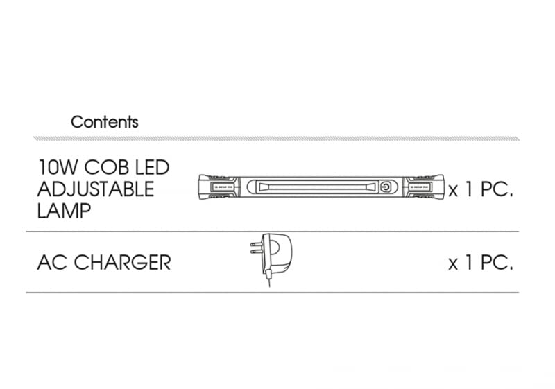 Lámpara de inspección regulable 10W COB Led Cura della persona e salute