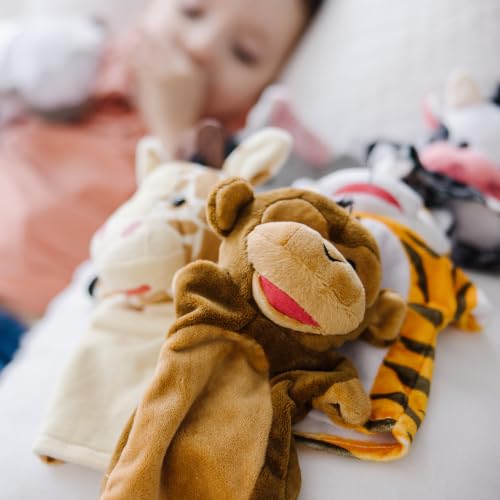 Melissa & Doug Animal Hand Puppets 2-Pack 8-Piece Pretend Play Set - image 9