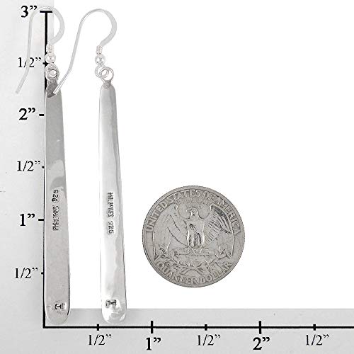 Turquoise Earrings in Sterling Silver & Genuine Gemstones (2.5" Long)3