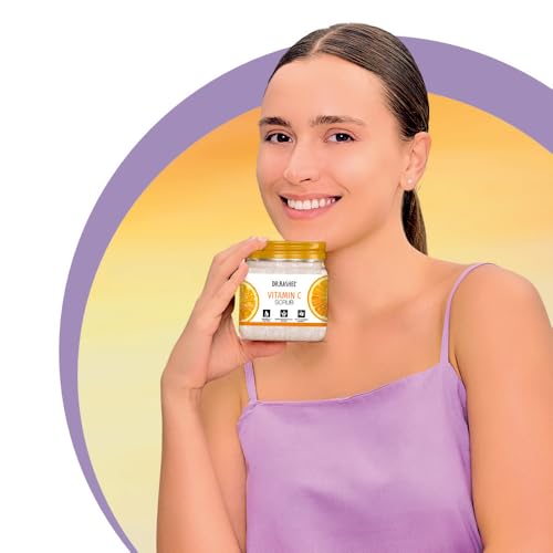 Image of DR.RASHEL Vitamin C Exfoliator For Face & Body Scrub | All Skin | Deep Exfoliation | Dead Skin Remover | Tan Removal | Blackhead Remover | 380ml Each | Pack of 2