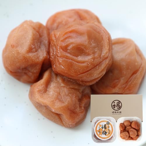 【 福梅本舗 】無添加 紀州南高梅干し500g 化粧箱入 塩だけ 太陽と大地の恵みたっぷり!自然の力が生きるミネラル豊富な無添加梅干し 紀州南高梅 最高級紀州南高梅(和歌山県産) ご家庭用 白干梅(塩分20%)産地直送 塩だけで漬けた酸っぱい梅干し