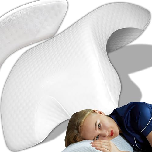 Retoo Memory Foam Kissen, Seitenschläferkissen für Paar, Armkissen Zum Schlafen, Schaumstoff, Ergonomisches Nackenkissen, Kissen Gesundheit, Pflege...