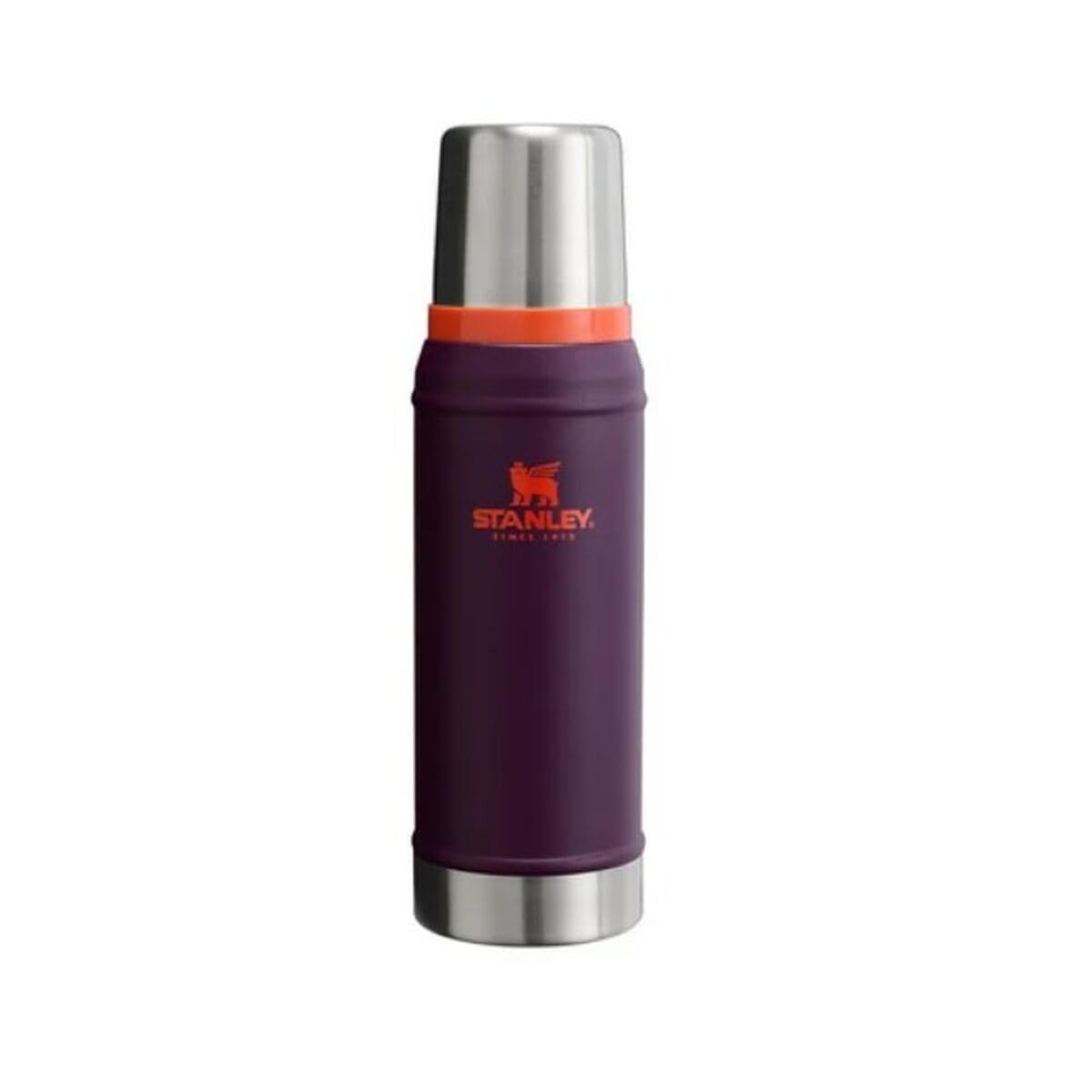 Stanley Classic Legendary Vakumlu Çelik Termos, Mürdüm (Plum), 0.75 Litre