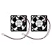 Security-01 2 Packungen 50 mm x 50 mm x 20 mm 5020 12 V Kugellager bürstenloser DC Lüfter 2-polig