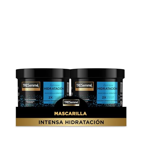 TRESemmé Mascarilla Intensiva Intensa Hidratación para pelo seco o dañado con Aceite de Argán y Vitamina E, nutre y fortalece 440ml (Paquete de 2)