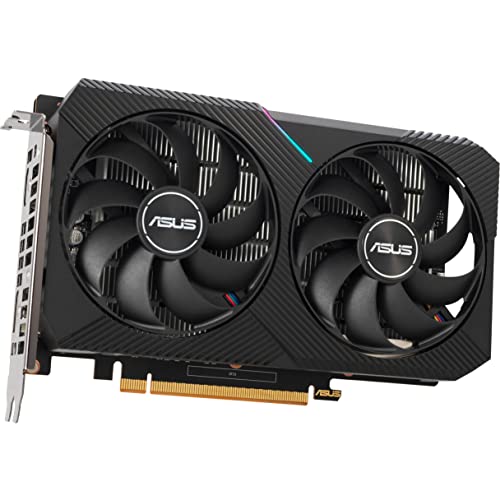 Image of ASUS Dual AMD Radeon RX 6400 4GB GDDR6 Gaming Graphics Card (AMD RDNA 2, PCIe 4.0, 4GB, pci e x16 GDDR6 Memory, HDMI 2.1, DisplayPort 1.4a, Axial-tech Fan Design, 0dB Technology)