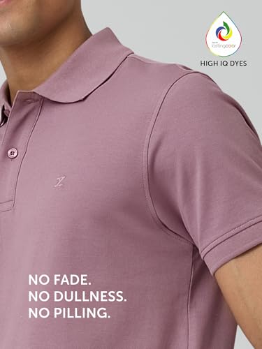 Image of XYXX Men's Nova 100% Combed Cotton Regular Fit Polo T-Shirt