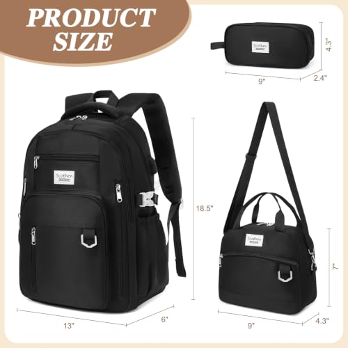 Scothen 3PCS School Backpack Set