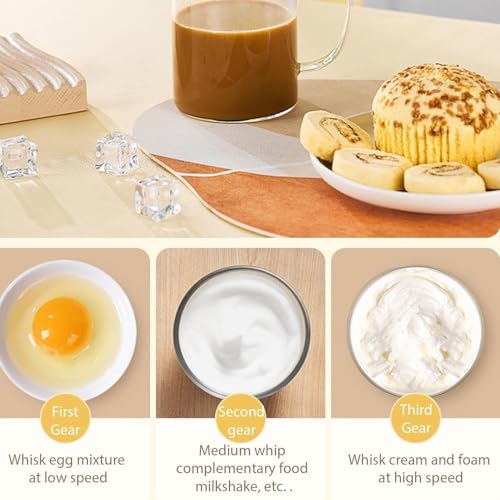 Image of NIbbler Supreme 3-Speed Rechargeable Milk Frother for Coffee | Electric Whisk Mixer | Stainless Steel, Stand-Up Design