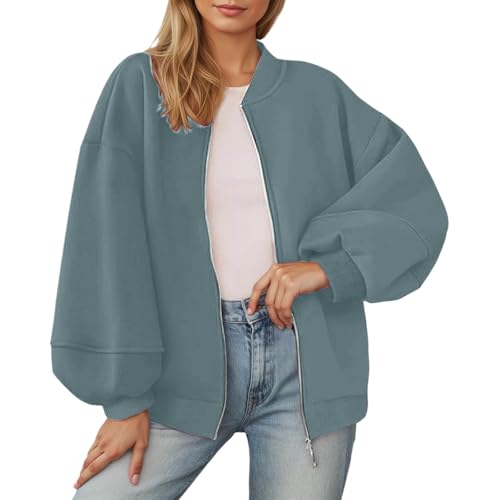 Generisch Chaqueta bomber para mujer, chaqueta de ocio, chaqueta de entretiempo, chaqueta softshell, para otoño e invierno, chaqueta de senderismo, chaqueta funcional, chaqueta cortavientos, chaqueta