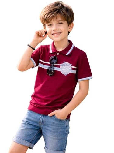 Image of TotzTouch Boys Premium Polo Collar Tshirt Combo with Zipper Closure Color White & Black Age 6 Years to 15 Years
