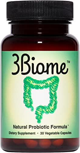 3Biome Natural Probiotic Supplement for Gut Health Vegan Gluten-Free