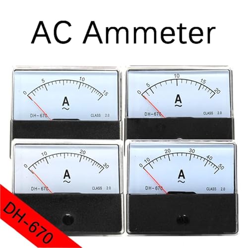 Amperímetro de corriente CA DH670 con aguja mecánica para lectura clara de panel 2