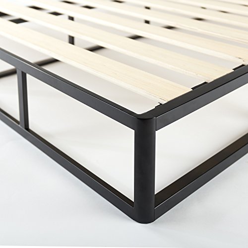 ZINUS Metal Box Spring with Wood Slats /9 Inch Mattress Foundation